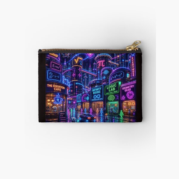 Item preview, Cyberpunk Math City2; Futuristic Neon STEM Metropolis designed and sold by soin10s-designs.