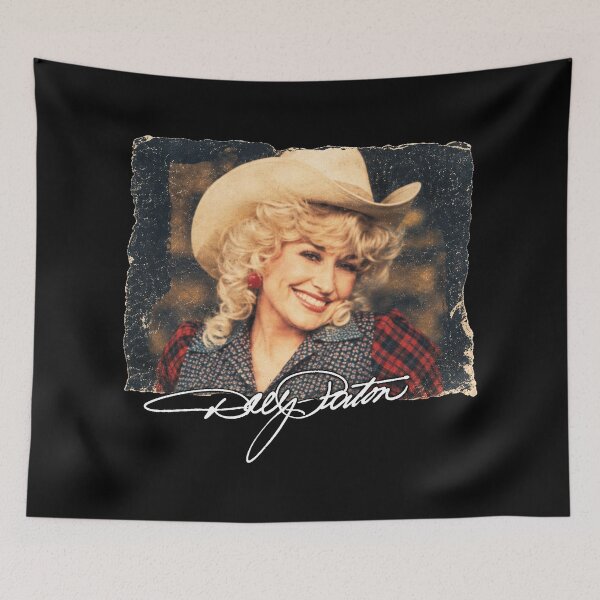 Item preview, Vintage Young Dolly Parton Western Portrait Signature designed and sold by DestiniHill.