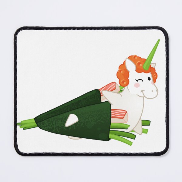 Item preview, Crabmeat Handroll Sushicorn Nori Roll Unicorn designed and sold by Littlewhite-owl.