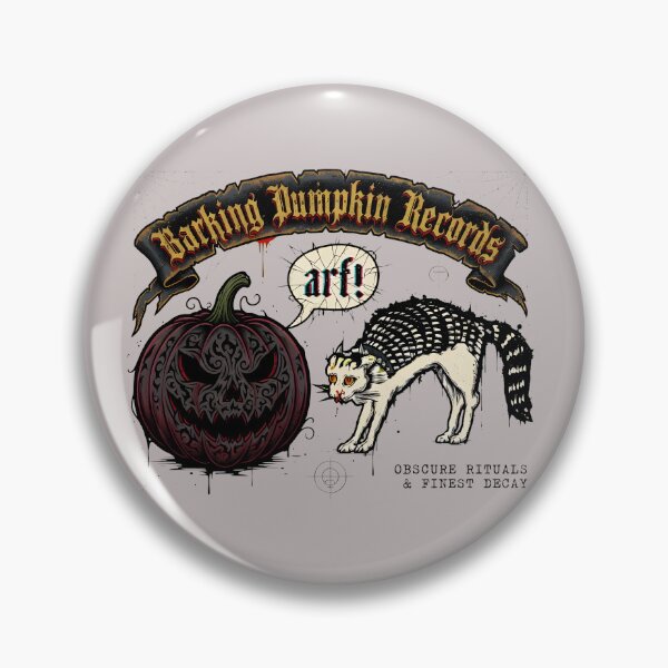 Item preview, Barking Pumpkin Records Funny Cat Pumpkin Logo-17th designed and sold by SalvadorCoffman.