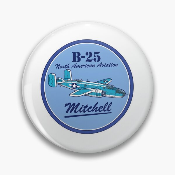 Artikelvorschau, USAAF North American Aviation B-25 Mitchell Medium Bomber Patch Emblem entworfen und verkauft von CharlieDesings.
