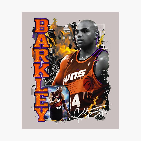 Item preview, BARKLEY 34 Vintage Flames Basketball Tee-3rd designed and sold by SalvadorCoffman.