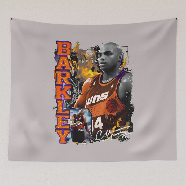 Item preview, BARKLEY 34 Vintage Flames Basketball Tee-3rd designed and sold by SalvadorCoffman.
