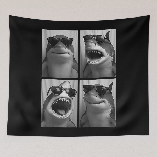 Item preview, Cool Sharks Sunglasses Marine Animal Meme Selfie Booth  designed and sold by Danieldeleon2.