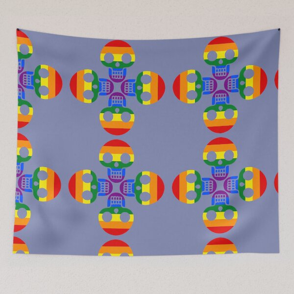 Item preview, Rainbow Skull designed and sold by Riot Simone Villa.