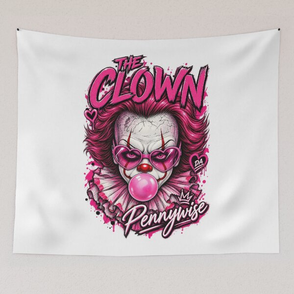 Item preview, Pennywise The Clown Pink Heart Sunglasses Bubblegum Art designed and sold by DesignArtist.ia.