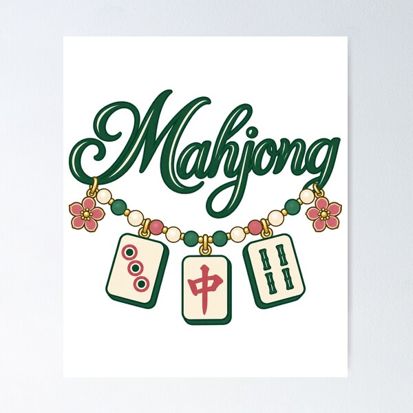 Item preview, Mahjong Lover Floral Preppy Game Night Player Women Gift designed and sold by JackCurtis1991.