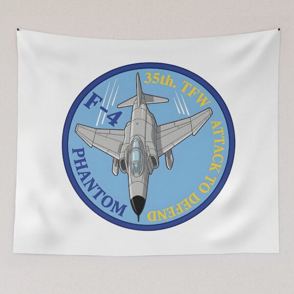 Item preview, USAF 35th Tactical Fighter Wing F-4 Phantom Patch Emblem designed and sold by CharlieDesings.