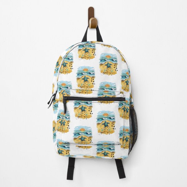 Item preview, Baby Sea Turtle Beach Morning Ocean Art Print designed and sold by Merch by Das Design Studio.