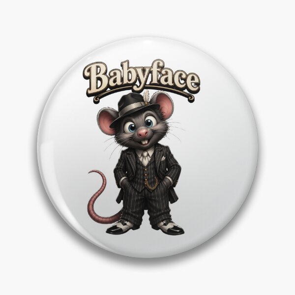 Item preview, Babyface Rat Cartoon | Funny Gangster Rat in Vintage Suit | Mobster Mouse Character Art designed and sold by AnimalMarvels.