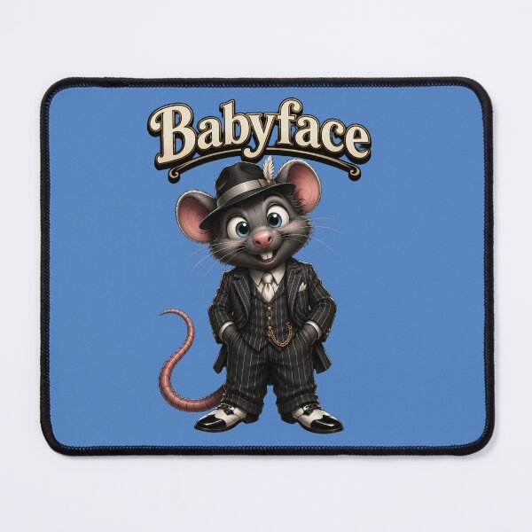 Item preview, Babyface Rat Cartoon | Funny Gangster Rat in Vintage Suit | Mobster Mouse Character Art designed and sold by AnimalMarvels.
