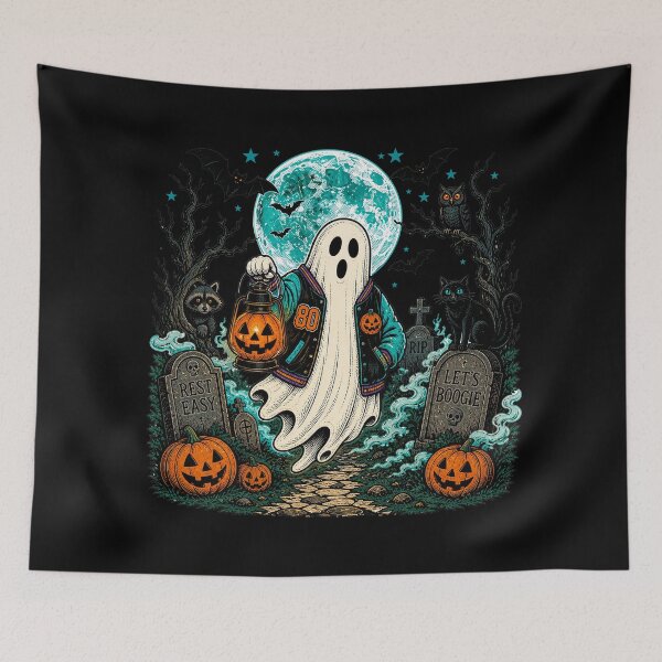 Item preview, Ghostly Halloween Graveyard designed and sold by TeeARTHY.