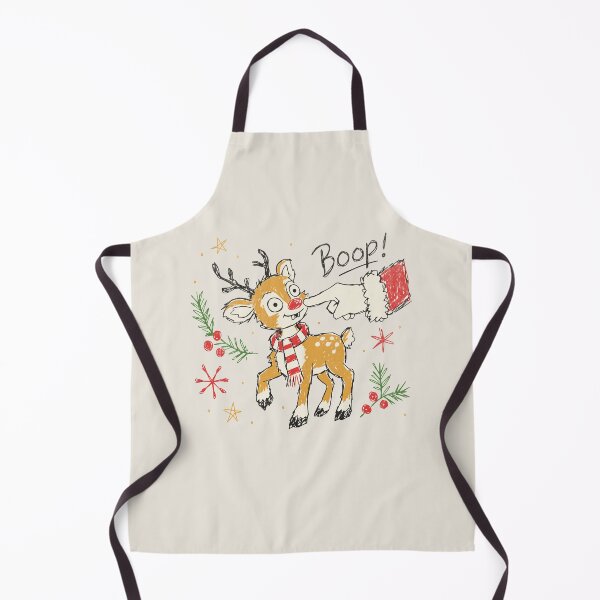 Item preview, Funny Christmas Reindeer Nose Poke designed and sold by Studio Bootleg.