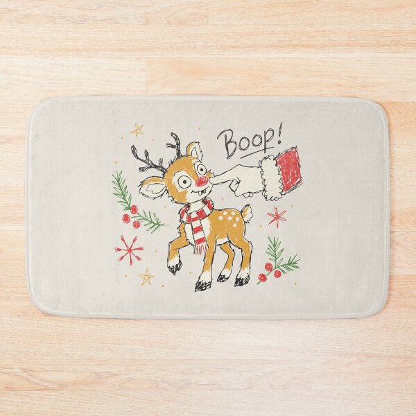 Item preview, Funny Christmas Reindeer Nose Poke designed and sold by Studio Bootleg.