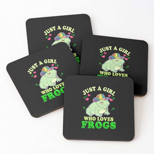 Item preview, Just A Girl Who Loves Frogs designed and sold by thebestposter.