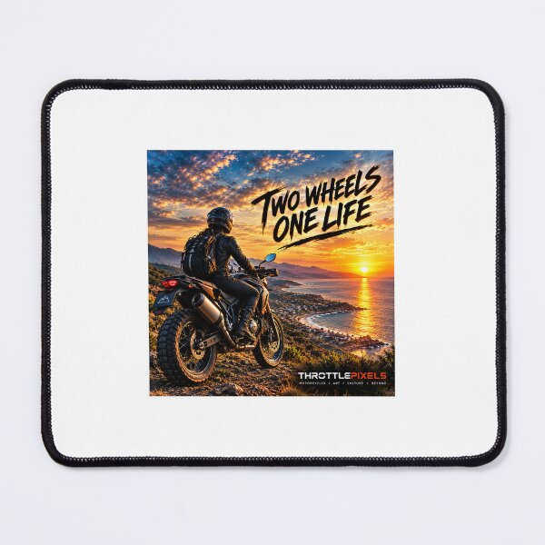 Item preview, Two Wheels - One Life designed and sold by ThrottlePixels.