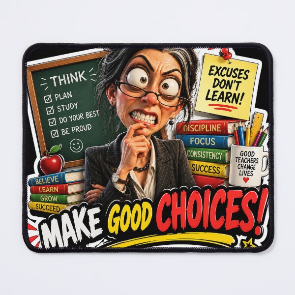 Item preview, Mrs. Sterling Make Good Choices Funny Teacher Sticker designed and sold by M. Mamdouh Artworks.