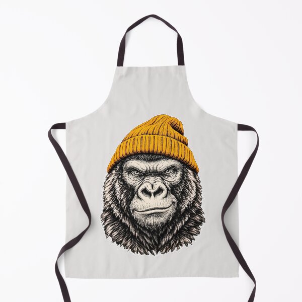 Item preview,   Winter Gorilla Wearing Beanie Cute Animal Art  designed and sold by erozzz.
