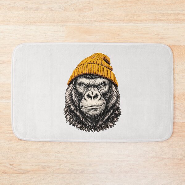 Item preview,   Winter Gorilla Wearing Beanie Cute Animal Art  designed and sold by erozzz.