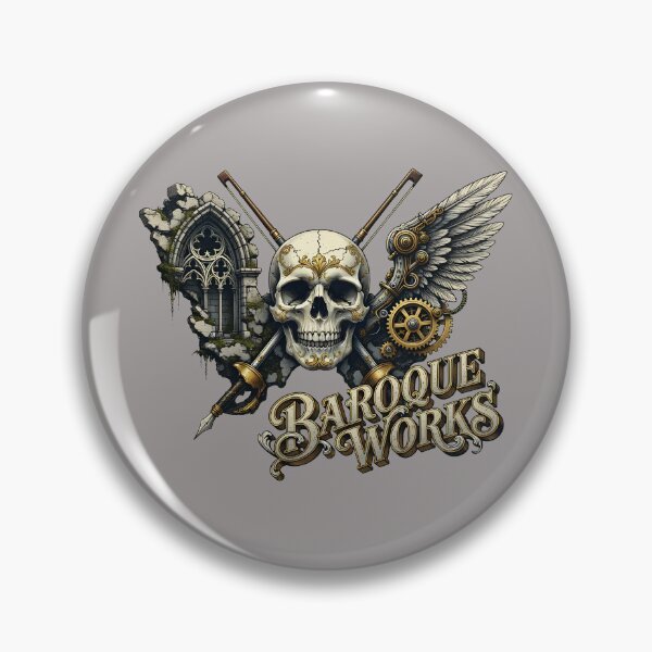 Item preview, Baroque Works Skull Wings Crossed Swords T-Shirt-28 designed and sold by IvetteMelson.