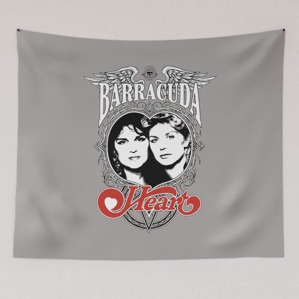Item preview, BARRACUDA Heart Band Vintage Rock Design-38 designed and sold by IvetteMelson.