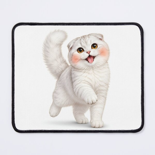 Item preview, Cute Fluffy Cat With Pink Cheeks designed and sold by NeonRealmsStudio.