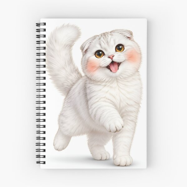 Item preview, Cute Fluffy Cat With Pink Cheeks designed and sold by NeonRealmsStudio.