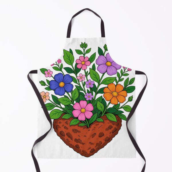 Item preview, Heart growing flowers designed and sold by DVerse Studio.