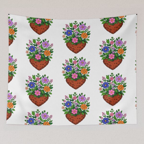 Aperçu de l'œuvre Fleurs en forme de cœur créée et vendue par DVerse Studio.