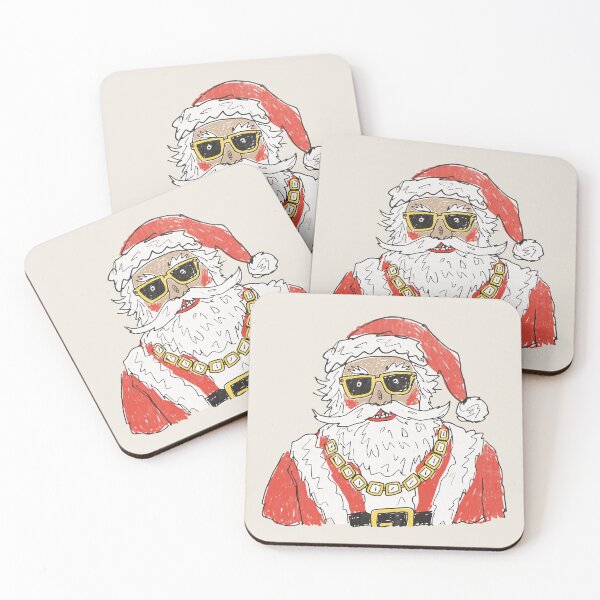 Item preview, Cool Santa With Shades and Gold Chain designed and sold by Studio Bootleg.