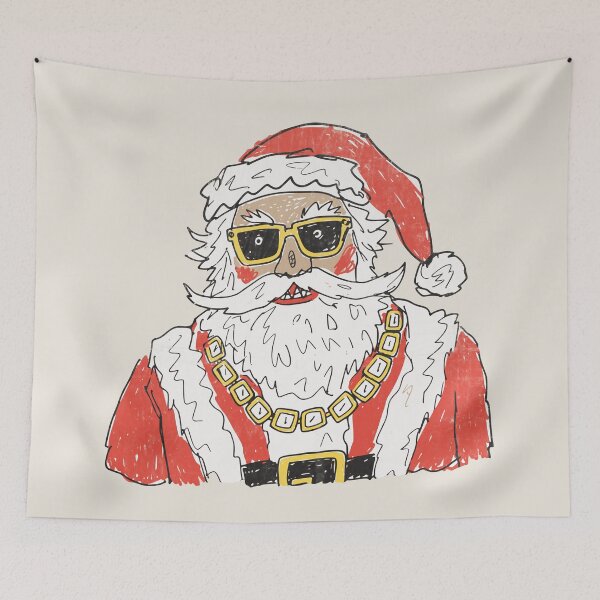Item preview, Cool Santa With Shades and Gold Chain designed and sold by Studio Bootleg.