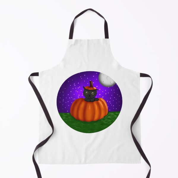 Item preview, Spooky Night Pumpkin Kitten Halloween Black Cat Graphic designed and sold by reecodesignsi.