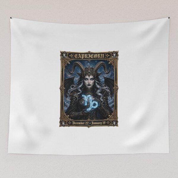 Item preview,  Gothic Capricorn Demon Queen - Mountain Goat Zodiac | Dec 22 - Jan 19 designed and sold by Csaba1983.