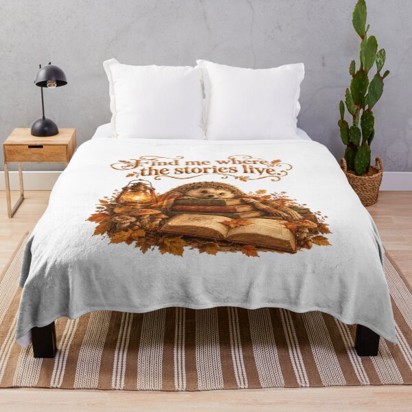 Item preview, Find Me Where The Stories Live Vintage Hedgehog Autumn Reading designed and sold by AQUILAKREO.