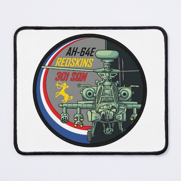Item preview, Royal Netherlands Air Force 301 Squadron AH-64E Apache Redskins Patch Emblem designed and sold by CharlieDesings.