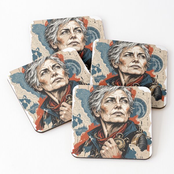 Item preview, Portrait of Explorer with Compass and Map designed and sold by Honu2025.