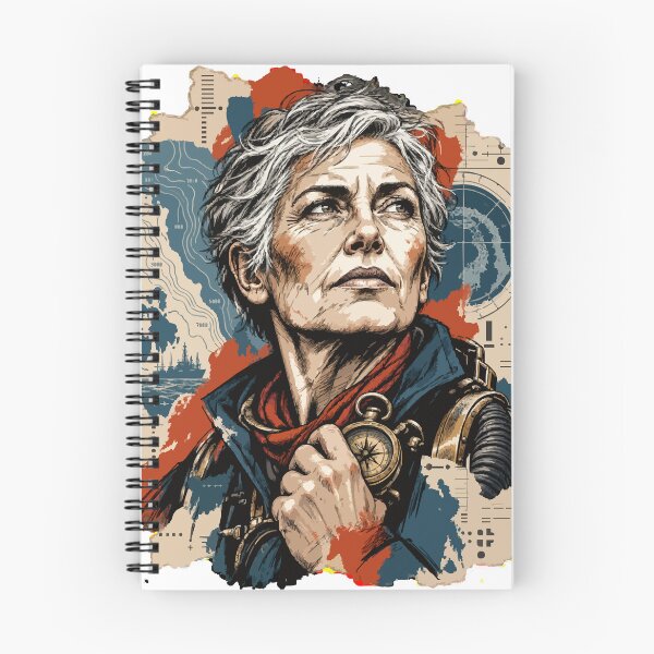 Item preview, Portrait of Explorer with Compass and Map designed and sold by Honu2025.