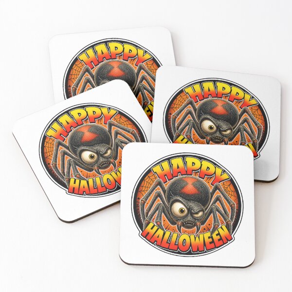 Item preview, Happy Halloween Spooky Spider Creepy Web Halloween Humor designed and sold by Wilcox PhotoArt.
