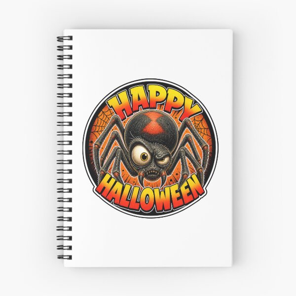 Item preview, Happy Halloween Spooky Spider Creepy Web Halloween Humor designed and sold by Wilcox PhotoArt.