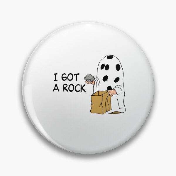 Item preview, cute ghost - i got a rock designed and sold by waderpaker.