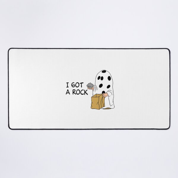 Item preview, cute ghost - i got a rock designed and sold by waderpaker.