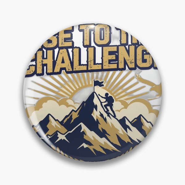 Item preview, Rise to the Challenge Shirt | Motivational Mountain T-Shirt designed and sold by FitEnvy.