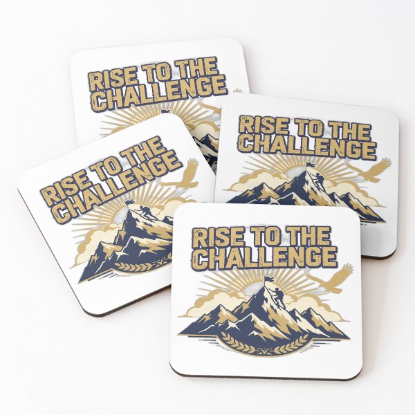 Item preview, Rise to the Challenge Shirt | Motivational Mountain T-Shirt designed and sold by FitEnvy.