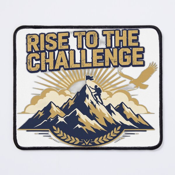 Item preview, Rise to the Challenge Shirt | Motivational Mountain T-Shirt designed and sold by FitEnvy.