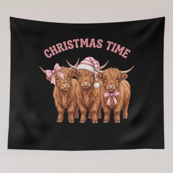 Item preview,  Christmas Highland Cows designed and sold by TeeARTHY.