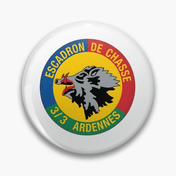 Aperçu de l'œuvre Escadron de Chasse 3/3 de l'Armée de l'Air Française Patch Emblème Ardennes créée et vendue par CharlieDesings.