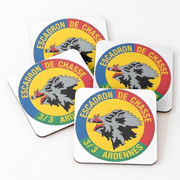 Item preview, French Air Force Escadron de Chasse 3/3 Ardennes Patch Emblem designed and sold by CharlieDesings.