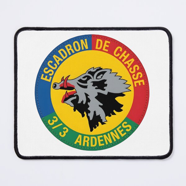 Item preview, French Air Force Escadron de Chasse 3/3 Ardennes Patch Emblem designed and sold by CharlieDesings.