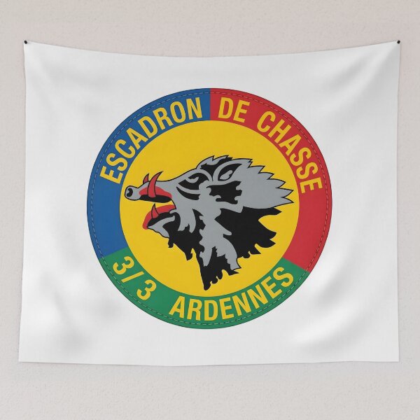 Item preview, French Air Force Escadron de Chasse 3/3 Ardennes Patch Emblem designed and sold by CharlieDesings.