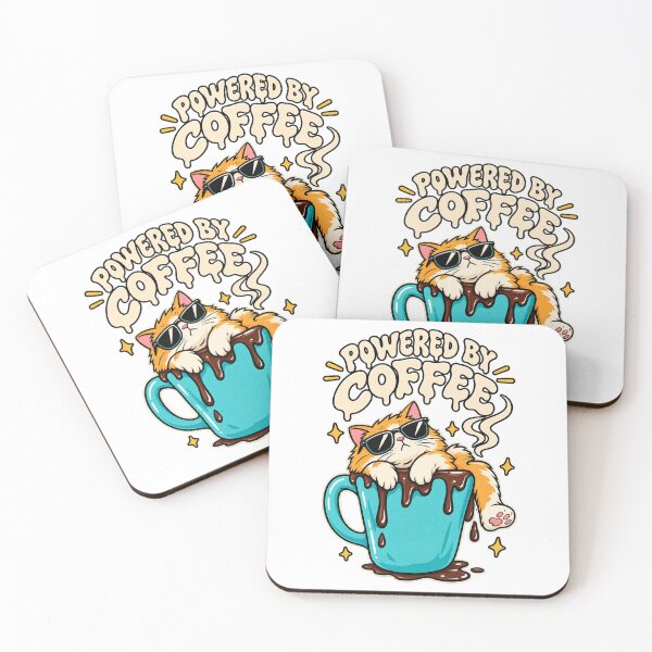 Item preview, Coffee Powered Cat designed and sold by Regal-Elegances.